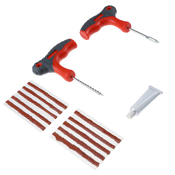 ЕРМАК Набор для ремонта бескамерных шин в прозрачном кейсе