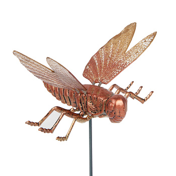 Фигурка на стержне "Стрекоза" тм INBLOOM, 18х11х60см, пластик, металл