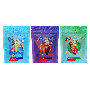 BY Русские Супергерои Соль для ванны мерцающая с шиммером, 3 вида, 250г