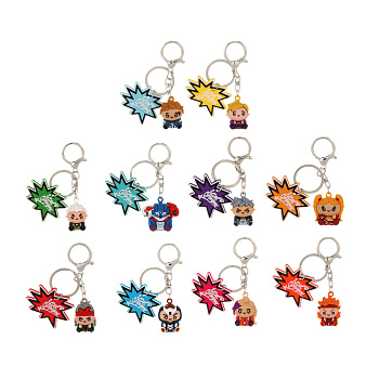 Брелок "BY Русские Супергерои", ПВХ, металл, 10 дизайнов