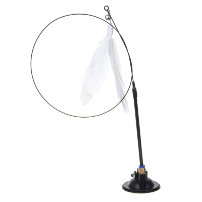 VETTA Дразнилка на присоске, перья, стальная проволока, поливинилхлорид, 88 см