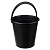 Ведро пластмассовое 10 л, хозяйственное, цвет черный