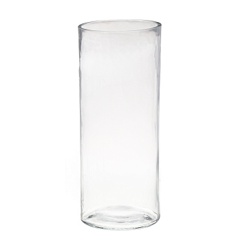 Ваза, 10х24,5 см, стекло, прозрачная, цилиндр