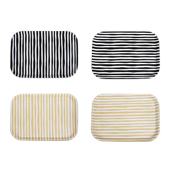 Поднос прямоугольный с антискользящим покрытием тм Vetta Орра, 35х25см, 2 дизайна