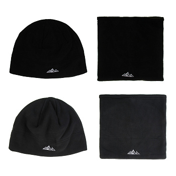 GALANTE Комплект 2 пр.: шапка р.60, шарф-хомут 25x25см, 100% полиэстер, цвета в ас-те, ОЗ25-10