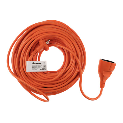 ЕРМАК Удлинитель силовой в мотке, 2х1,0 мм2, длина 20м (маск.нагрузка 10А или 2,2кВт)