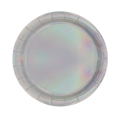 Fntastic Набор тарелок одноразовых, 6 шт, 18 см, голография, бумага