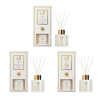 NEW GALAXY Диффузор LuxWhite, 40 мл, (Wood sage, White flower, Black code)