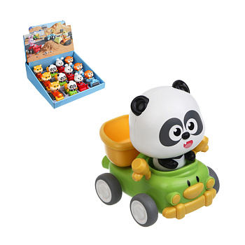 Игрушка для малышей в виде животных ИГРОЛЕНД  "Зверятки", ABS, 11,5х9х9,5см, 4 дизайна