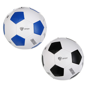 Мяч футбольный, тм BY SPORT, размер 5, 22см, 2 сл, ПВХ 1,5мм, 260г (+-10%), 2 дизайна