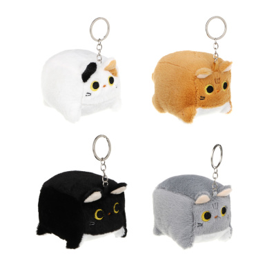 Брелок-подвес мягкий "Котокуб", полиэстер, металл, ИГРОЛЕНД, 1811-38