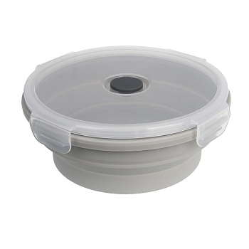 Миска складная туристическая тм BY Русские Супергерои, с крышкой, 750мл, силикон