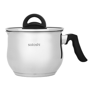 SATOSHI Мультикастрюля 16х12,5см. 2,5л. со стекл. крышкой, антипригарное покрытие, индукция