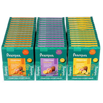 Леденцы "Радоград" с живицей кедра и прополисом, в ассортименте, 10шт