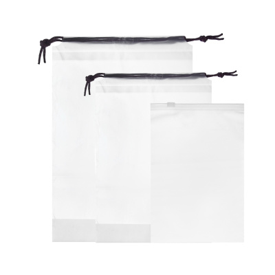 Мешочки для хранения вещей тм VETTA, 3шт, 14x21cм (замок zip lock ),16x20см,18x25см на веревке, ПЕВА
