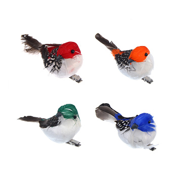 Птица на прищепке тм INBLOOM, 14x4см, пенополистирол, перо