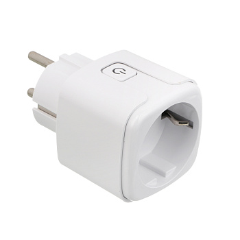 Сетевая розетка Smart BY, Tuya, Алиса Wi-Fi, 10 А, 110-220 В, 50/60 Гц, белый