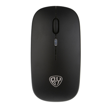 Компьютерная мышь беспроводная BY Clixy,4D,тихий клик, 800-1600DPI, 2.4GHz, Bt, 300мАч, чёрный