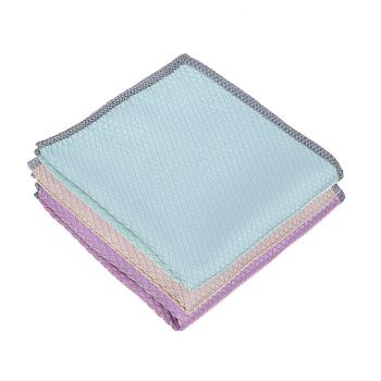 VETTA Салфетка из микрофибры, для стекол и зеркал, 30х30см, 210г/кв.м., 3 цвета