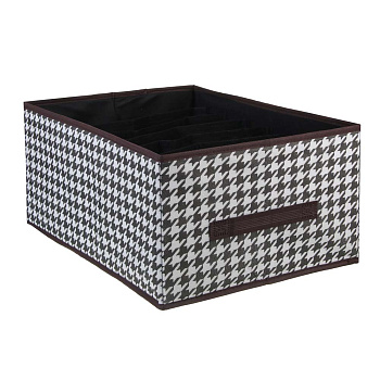 Органайзер для хранения тм VETTA Вудхауз, 7 отделов, полипропилен, картон, 43x30x20см