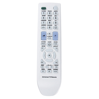 Пульт телевизионный, универсальный, вытянутый, блистер