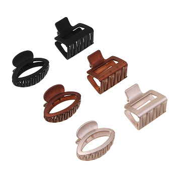 Краб для волос ЮНИLOOK, 5-6см, пластик, 2 дизайна, ACS-44