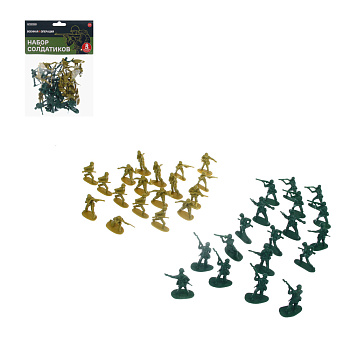 ИГРОЛЕНД Игровой набор солдатиков, 36 шт, PP, 18х5х24 см