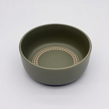 Салатник 15см, тм MILLIMI Треция фисташковый, керамика