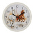 Часы настенные круг d=30см, корпус белый, "Лошади"