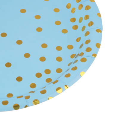 Набор бумажных тарелок тм Fntastic, 6 шт, d=18см, 6 цв.