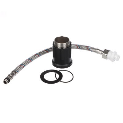 СоюзКран Смеситель для кухни с фильтром для пит. воды, картридж 35мм, нерж. сталь, черный SS01-G132