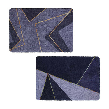 Коврик придверный тм VETTA Print, ПВХ, 39х59 см, 2 дизайна, резиновая подложка