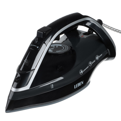LEBEN Утюг 3000ВТ керамич покрытие, антикапля, антинакипь, шнур1,8м