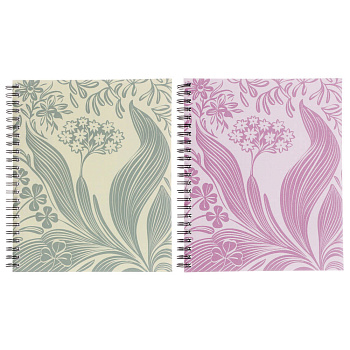 Тетрадь 96 л. "Botanica" А5, в клетку, пластиковая обложка, спираль, в ассортим.